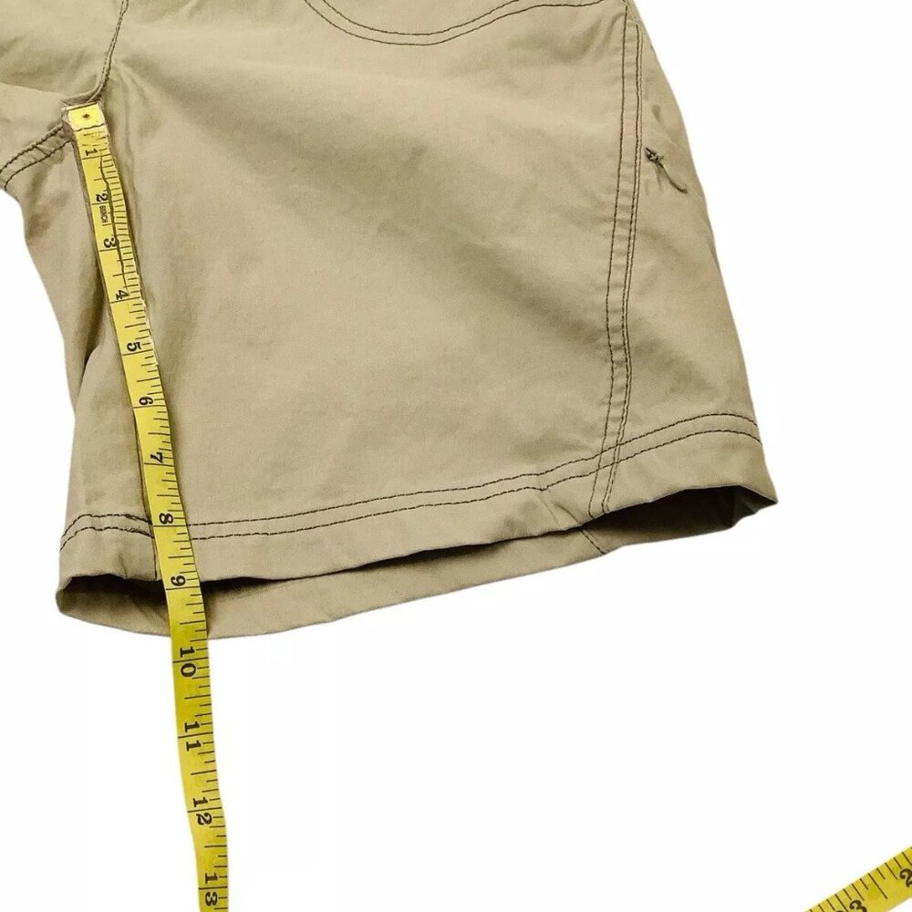 Athleta Bermuda Shorts Beige Size 2 Stretch Pockets Mid-Rise Pockets - Picture 5 of 10